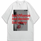 Cherry Pulse Flame Tee – Cream White