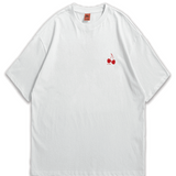 Cherry Pulse Cherry Tee – Cream White