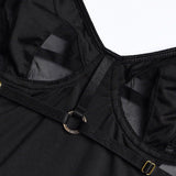 Sheer Mesh Backless Seductive Bodysuit
