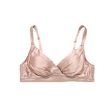 Lustrous Silk Pleated Cup Bra
