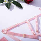 Strap Mesh Sheer Hollow Lingerie Set