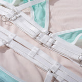 Mesh Sheer Hollow Bandage Sexy Lingerie Set