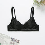 Lustrous Silk Pleated Cup Bra