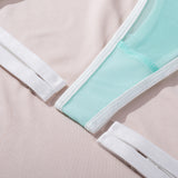 Mesh Sheer Hollow Bandage Sexy Lingerie Set